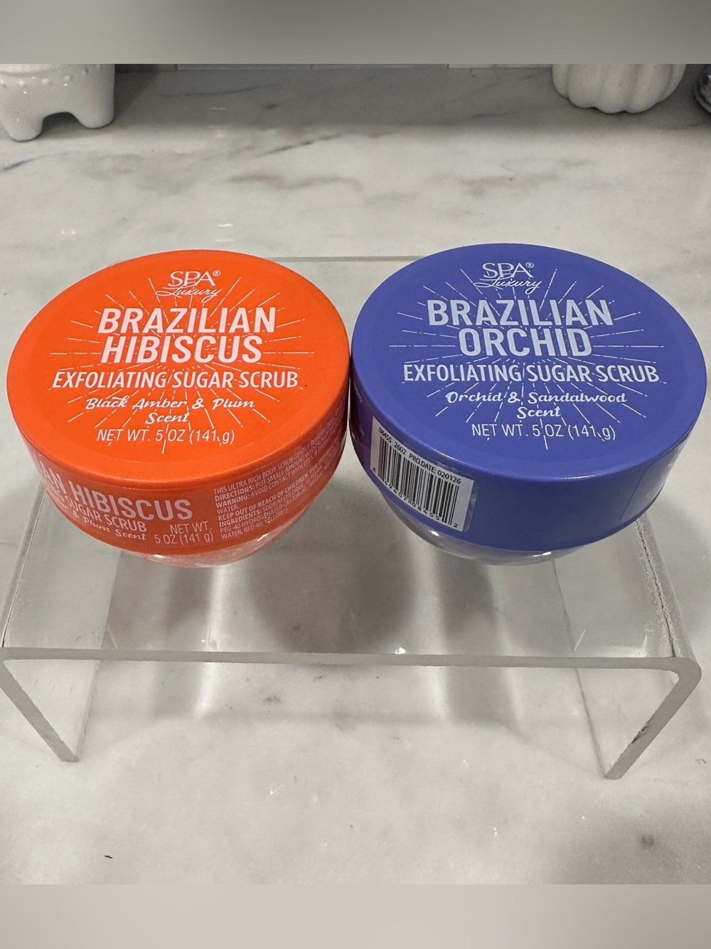 SPA LUXURY BRAZILIAN Orchid Hibiscus Sol Exfoliating Sugar Body Scrub Bundle 3Pk - Picture 2 of 6